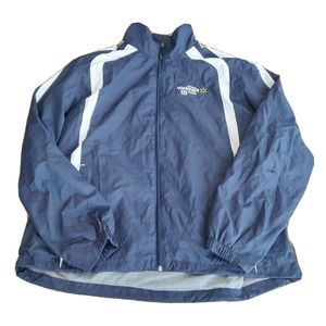 Sport-Tek Mene Walmart Employee Jacket 25 Yr Wind Breaker Navy Blue Size L